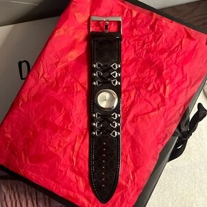 Guess Black Patent and Genuine leather